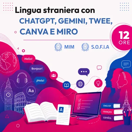 Certificazione Lingua straniera con ChatGPT, Gemini, Twee, Canva e Miro