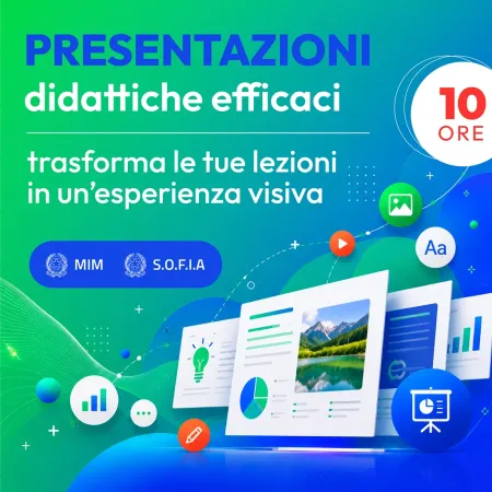 Certificazione Presentazioni didattiche efficaci: trasforma le tue lezioni in un’esperienza visiva