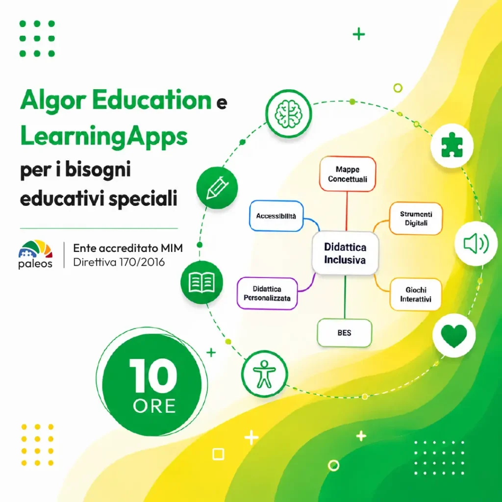 Certificazione Algor Education e LearningApps per i bisogni educativi speciali