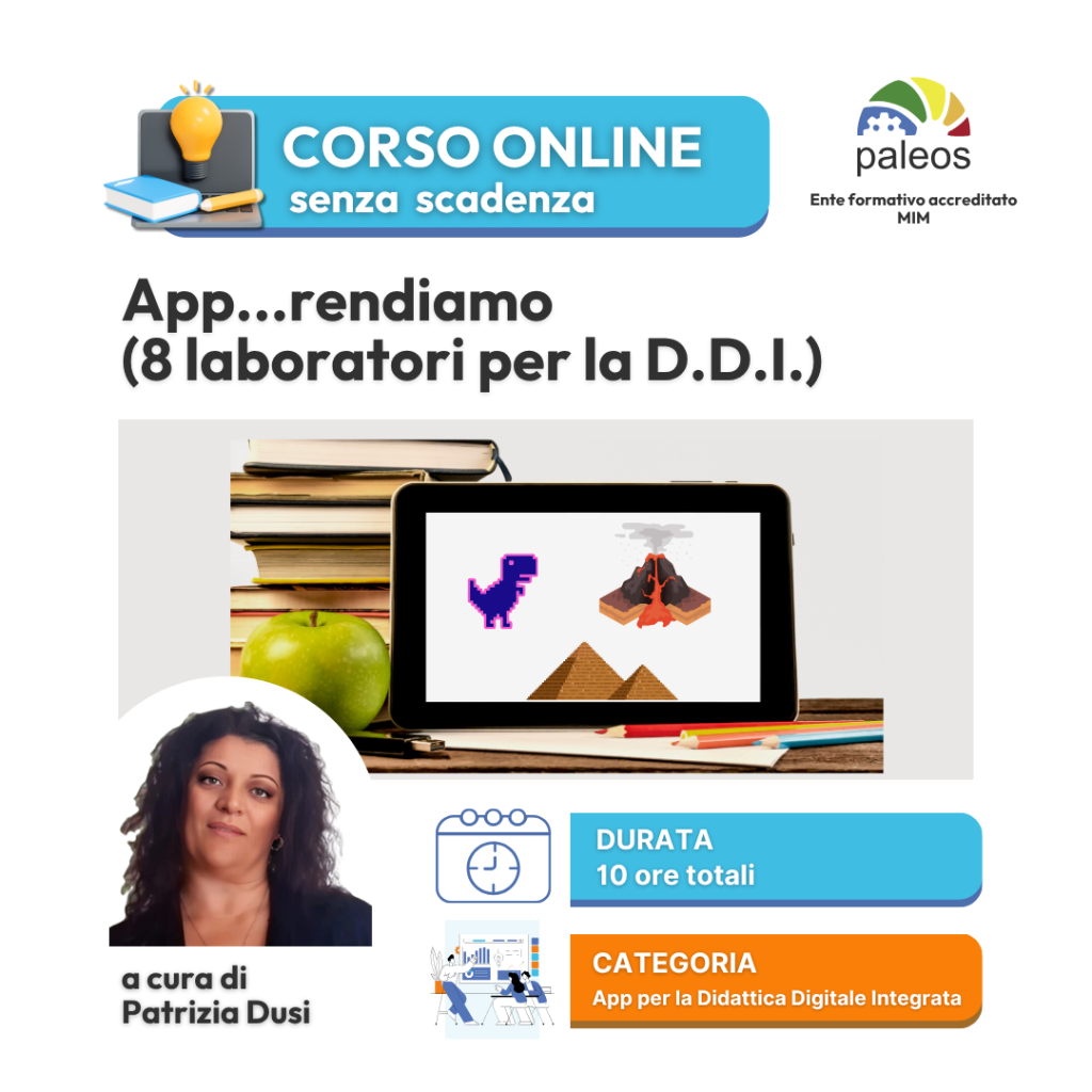 App…rendiamo: 8 laboratori per la Didattica Digitale Integrata – senza certificazione