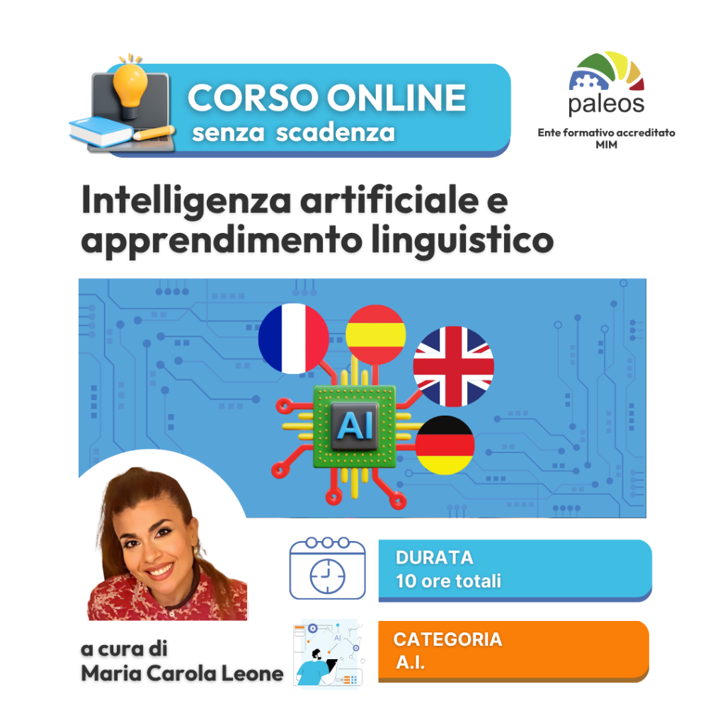 Intelligenza artificiale e apprendimento linguistico – senza certificazione