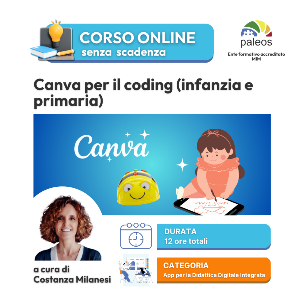 Canva per il coding (infanzia e primaria) – senza certificazione