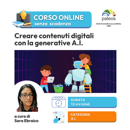 Creare contenuti didattici con la generative A.I. – senza certificazione
