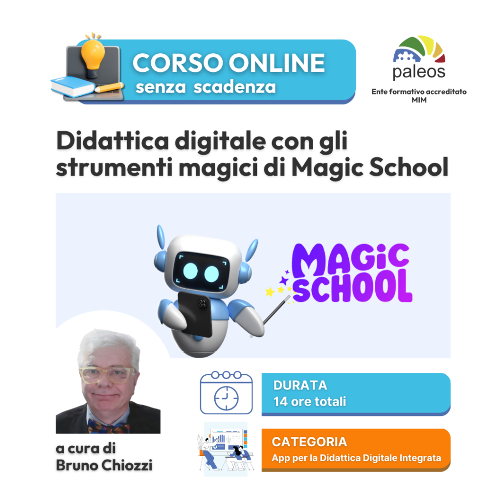 Didattica digitale con gli strumenti magici Magic School – senza certificazione