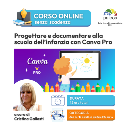 Progettare e documentare alla scuola di infanzia con Canva Pro – senza certificazione