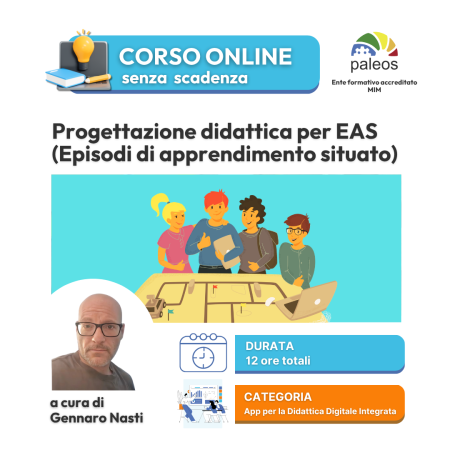 Progettazione didattica per EAS (Episodi di apprendimento situato) – senza certificazione
