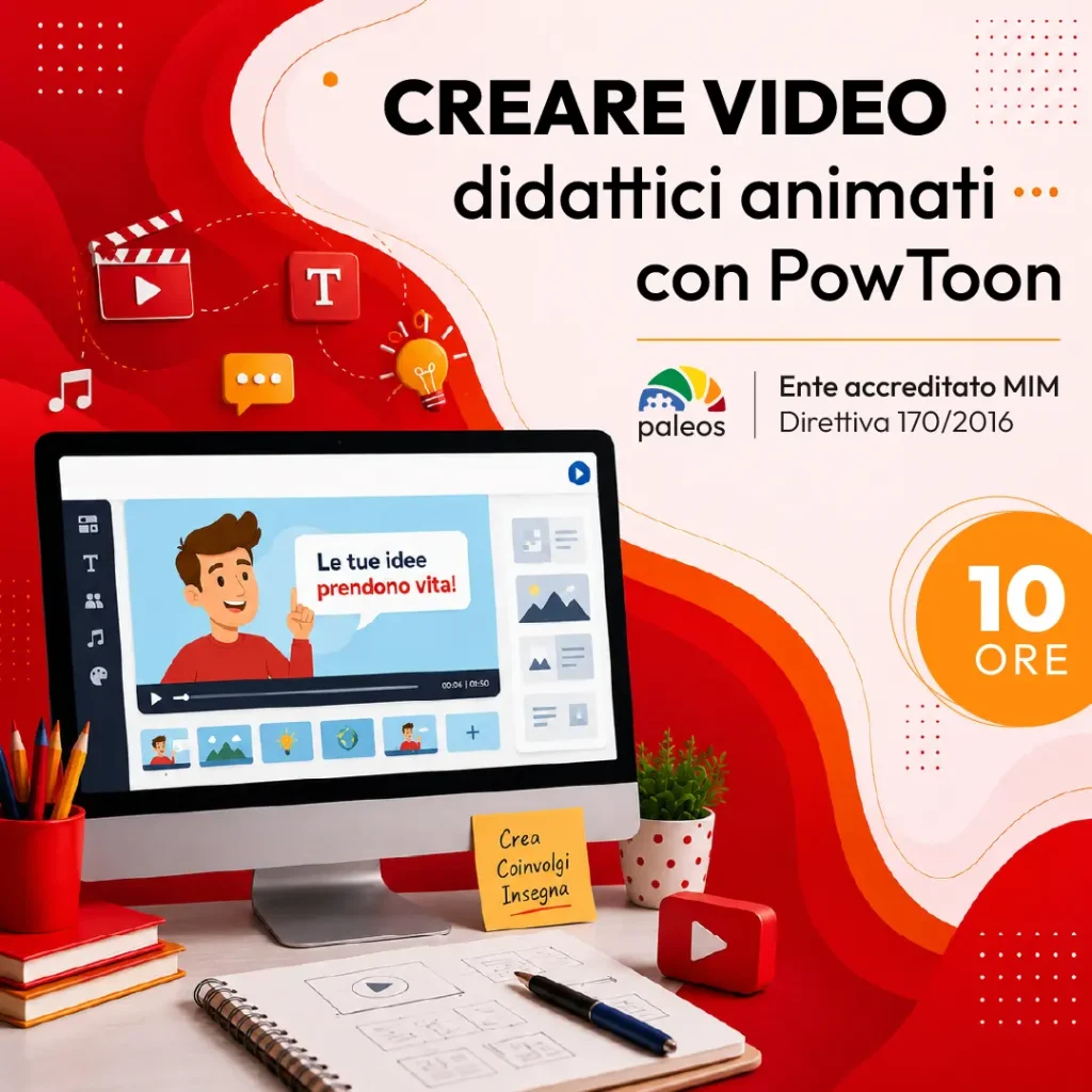 Certificazione Creare video didattici animati con PowToon