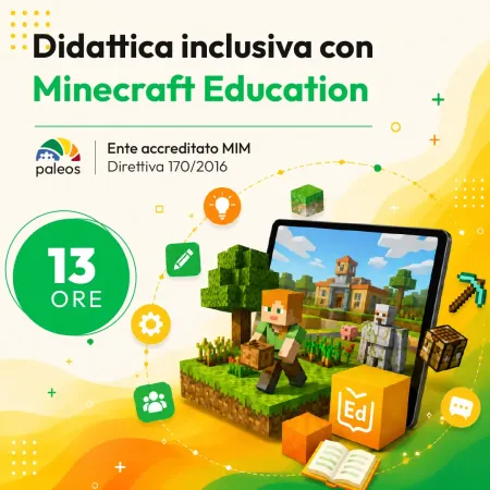 Certificazione Didattica inclusiva con Minecraft Education Certificazione Didattica inclusiva con Minecraft Education